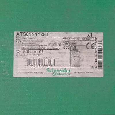 Buy Schneider Ats01n112ft Soft Starter 12a New In Box Ready To Ship • 145$