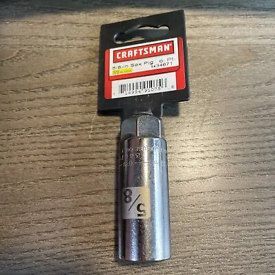 Buy NEW CRAFTSMAN 5/8  SPARK PLUG SOCKET 6 Pt. 3/8-in DRIVE. MDE IN THE USA BUY NOW • 12.50$