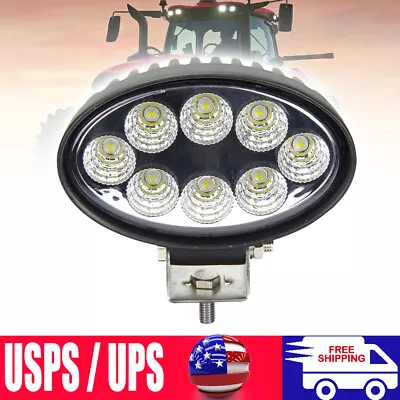 Buy 24W LED Work Light Oval Cab Headlight For Kubota Case IH John Deere Tractor • 23.75$