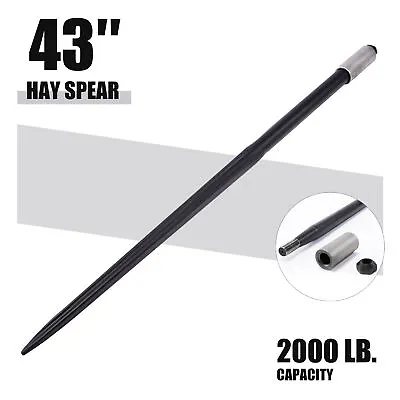 Buy 43  Hay Bale Spike 2000lb Cap Quick Attach Tool For Truck Tractor Loader More • 59.99$