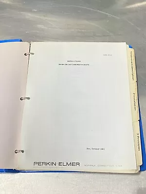 Buy Perkin Elmer PE Sigma 3B Gas Chromatograph - Users Guide / Instructions Manual • 39.99$