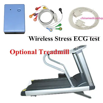 Buy CONTEC 12-lead Wireless Stress Test ECG/EKG System Recorder PC Software 11P • 299$