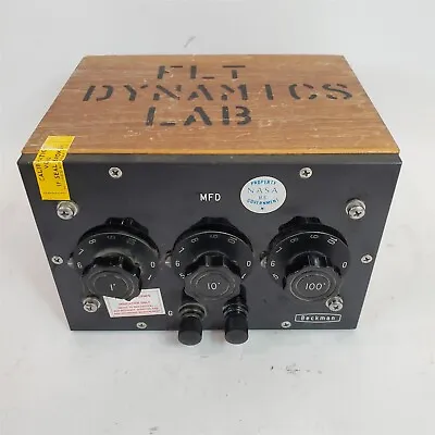 Buy VTG Decade Capacitor From NASA Beckman DK-2A Spectrophotometer .001-1.11 MFD? • 200$