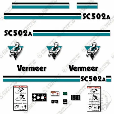 Buy Vermeer SC502A Decal Kit Stump Grinder - 7 YEAR OUTDOOR 3M VINYL! • 174.95$