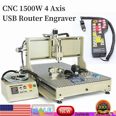 Buy 1500W 6090 CNC Router Engraver USB 4 Axis Metal 3D Engraving Machine  • 1,852.50$