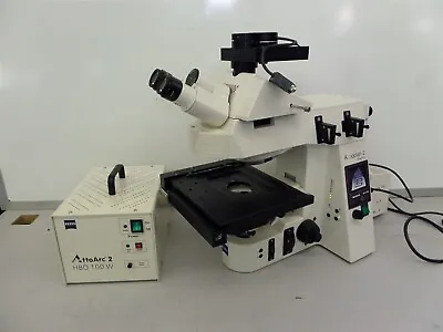 Buy Carl Zeiss Axioplan 2 Laboratory Microscope W/ Attoarc 2 HBO 100 W • 1,999.95$