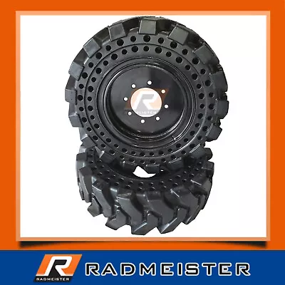 Buy 10x16.5 / 30x10-16 Solid Skid Steer Tires 4x With Rims • 2,195$
