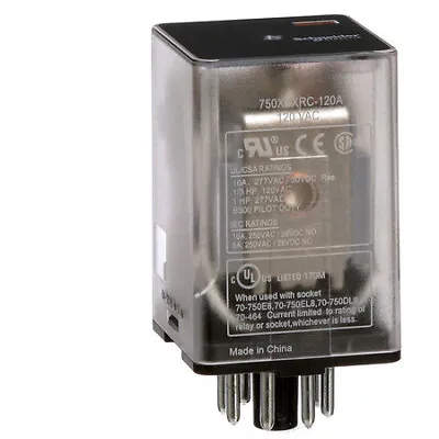 Buy Schneider Electric 750Xbxrc-120A General Purpose Relay, 120V Ac Coil Volts, • 22.39$