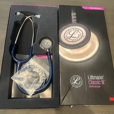 Buy Littmann Classic III Monitoring Stethoscope,  Navy Blue 5622 Open Box • 89.99$