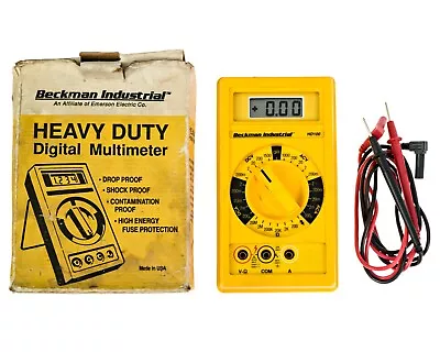 Buy Beckman Industrial HD100 Digital Multimeter With Probes And Box - WORKS • 44.95$