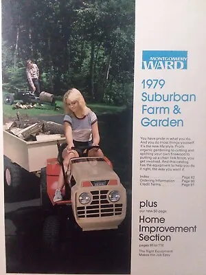 Buy Montgomery Ward 1979 Farm Catalog Color Lawn Garden Tiller Tractor Saws Gilson • 124.99$