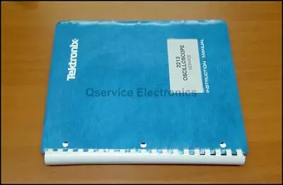 Buy Tektronix 2213 Oscilloscope Original Printed Service Manual TEK # 070-3827-00 • 45$