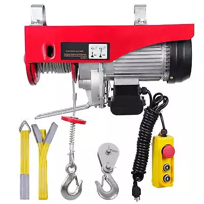 Buy Lift Electric Hoist 1760lbs,1450W 110V Electric Winch With 14ft Wired Remote  • 174.23$