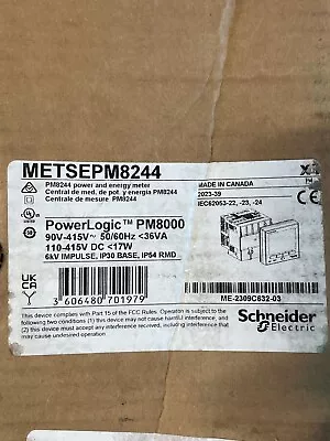 Buy Schneider Electric METSEPM8244 PowerLogic PM8000 Power & Energy Meter W/ Display • 1,995$