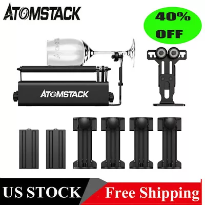 Buy ATOMSTACK R3 Pro Laser Rotary Roller Laser Engraver Engraving Module • 89.99$