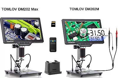 Buy TOMLOV HDMI Soldering Microscope For Adults Digital Microscope 1500x Entire Coin • 209$