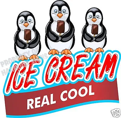 Buy Ice Cream Real Cool Decal 14  Bars Concession Food Truck Cart Vinyl Menu Sticker • 15.99$