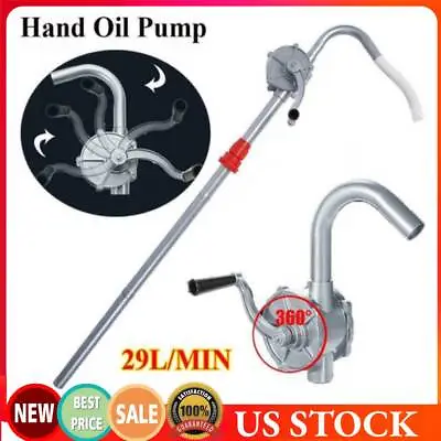 Buy Hand  Oil Diesel Fuel Pump Aluminium Alloy Drum Tank Barrel Pump 29L/MIN • 27.99$