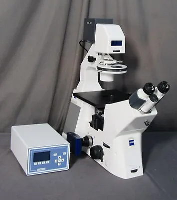 Buy Zeiss AXIO OBSERVER.D1 DIC/Phase Contrast Inverted Fluor Microscope & Objectives • 6,495$