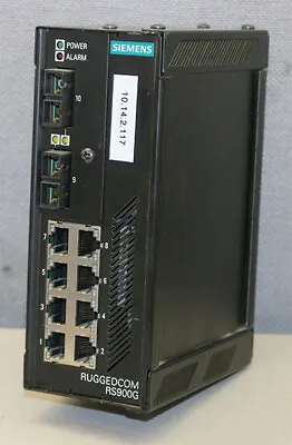 Buy Siemens RuggedCOM RS900G Fiber Optic Ethernet Switch RS900G-HI-D-2SC25-XX • 1,660.10$