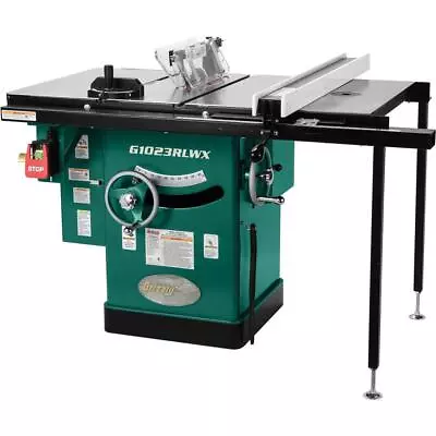 Buy Grizzly G1023RLWX 10  5 HP 240V Cabinet Table Saw With Built-in Router Table • 3,340$