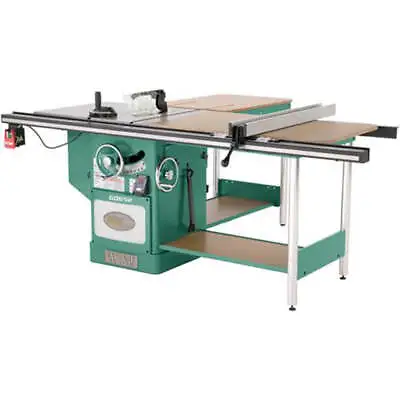 Buy Grizzly G0652 220V/440V 10 Inch 5 HP 3-Phase Heavy-Duty Cabinet Table Saw • 3,391$