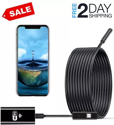 Buy Pipe Inspection Camera Endoscope Video Sewer Drain Cleaner Waterproof Snake USB • 38.99$