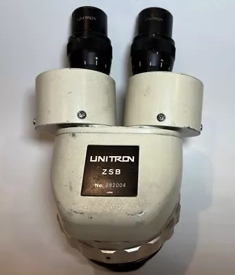 Buy Unitron ZSB Stereozoom Microscope No. 882004 As Is Untested Parts • 45$