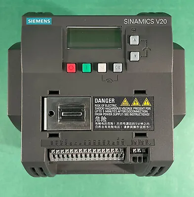 Buy Siemens Sinamics V20 AC400-480V =/- 10%10.8A 50/60Hz Inverter 6SL3210-5BE24 • 199.99$