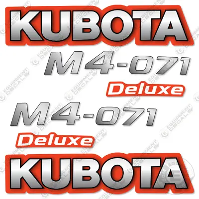 Buy Fits Kubota M4-071 Decal Kit Tractor Decals  - 3M VINYL Aftermarket Sticker Set • 84.95$