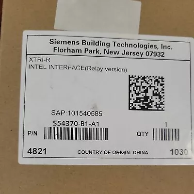 Buy Siemens XTRI-R Intel Interface (relay Version) NIB!! • 49$