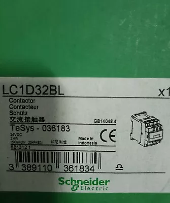 Buy LC1D32BL Brand New Schneider AC Contactor With Box Free Shipping LC1-D32BL • 97$