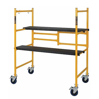 Buy MetalTech 4 Foot High Portable Basic Mini Mobile Scaffolding With Locking Wheels • 126.99$