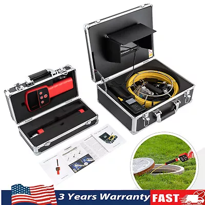 Buy 512HZ Sewer Camera With Locator Pipe Inspection Camera 7  LCD With 100FT Cable • 530.09$