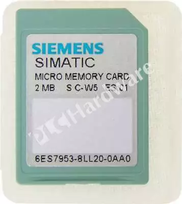 Buy Siemens 6ES7953-8LL20-0AA0 6ES7 953-8LL20-0AA0 SIMATIC S7-300/C7/ET200 MMC 2MB • 143.31$
