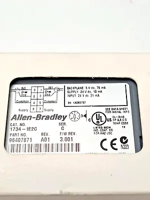 Buy US Stock Allen-Bradley 1734-IE2C 2Point Analog Input Module AB 1734IE2C • 139$