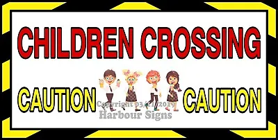 Buy (CHOOSE YOUR SIZE) Children Crossing DECAL Ice Cream Concession Truck Sticker  • 16.99$