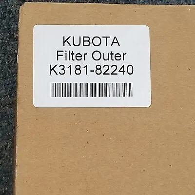 Buy Kubota K3181-82240 OEM Outer Air Filter Fits Models Lists In Description • 30$