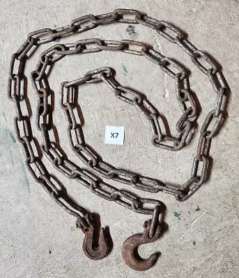 Buy 1/4  X 10' Heavy Duty Tow Chain Automotive Truck Towing Log Chain X7 • 9.99$