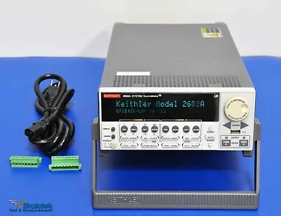 Buy Keithley 2602A SYSTEM SourceMeter 2 Channel SMU Source Measure Unit Calibrated • 6,079$