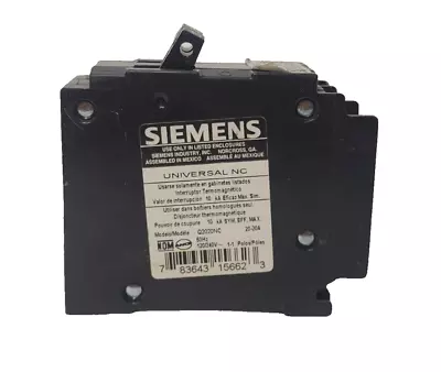 Buy Siemens 20 Amp Universal NC Type QT 120/240V Circuit Tandem Breaker Q2020NC New • 13.98$