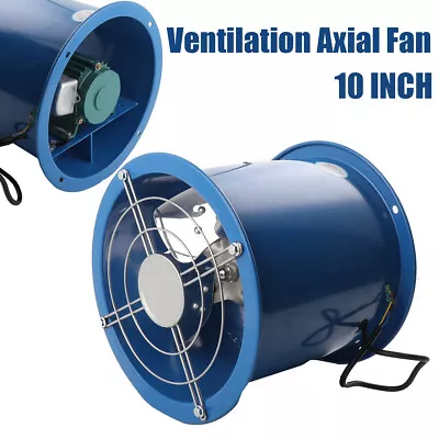 Buy 10  Ventilation Axial Fan Cylinder Pipe Spray Booth Paint Fumes Exhaust Fan US • 71.28$
