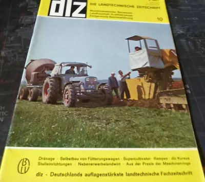 Buy DLZ 10/1971 Oak/Unimog/Atlas Excavator/Deutz Fahr/Claas/Fendt F 250 GT/J.Deere • 10.76$