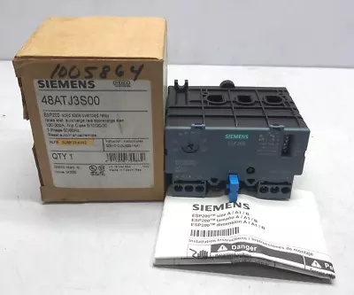 Buy Siemens 48ATJ3S00 ESP200 Solid State Overload Relay 3UB8123-4JW2 100-300A • 217.50$