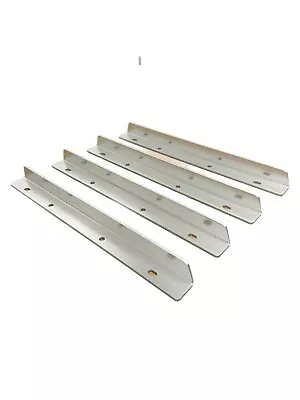 Buy 400mm /  15-3/4 Inch Long 3mm Thick Pre Drilled Boat Seat Aluminum Angle 4 Pcs. • 19.51$