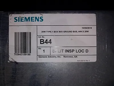 Buy Siemens B44 ITE NEMA 1 Panelboard Box Open Box • 135$