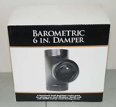 Buy New!! USSC  BAROMETRIC 6” DAMPER/ Regulator  #DR6 Tee Fire Flu WOOD STOVE PIPE • 99.99$