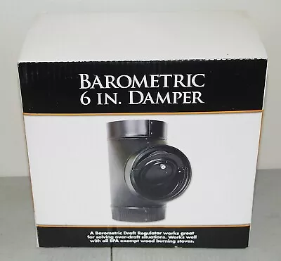 Buy New!! USSC  BAROMETRIC 6” DAMPER/ Regulator  #DR6 Tee Fire Flu WOOD STOVE PIPE • 89.99$