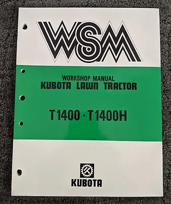 Buy 1987 Kubota T1400 / T1400h Lawn Tractor Workshop Manual • 39.99$