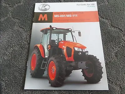 Buy Kubota M5-091/m5-111/tractor Brochure New Hard To Find  • 18$